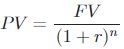 present value or worth